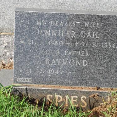 SPIES Raymond 1949-1998 &amp; Jennifer Gail 1950-1996