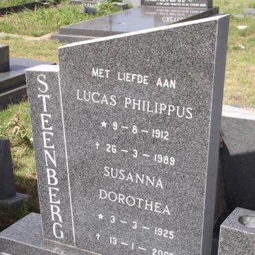 STEENBERG Lucas Philippus 1912-1989 &amp; Susanna Dorothea 1925-2007