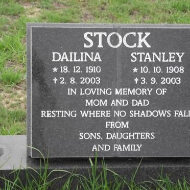 STOCK Stanley 1908-2003 &amp; Dailina 1910-2003