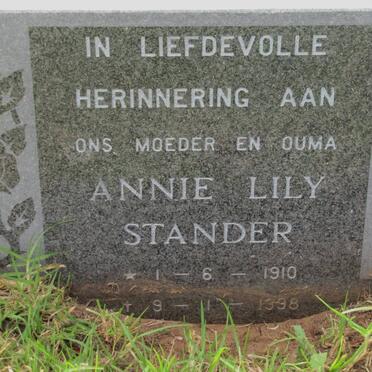 STANDER Annie Lily 1910-1998