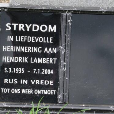 STRYDOM Hendrik Lambert 1935-2004