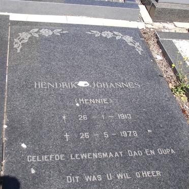STRYDOM Hendrik Johannes 1913-1978