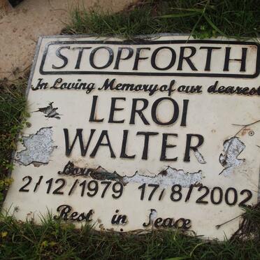 STOPFORTH Leroi Walter 1979-2002