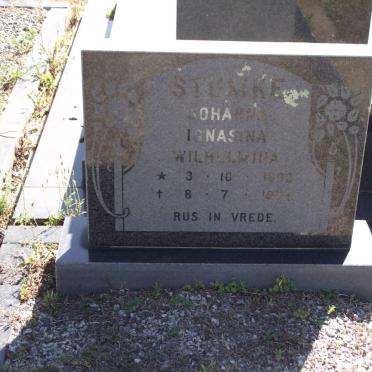 STUMKE Johanna Ignasina Wilhelmina 1892-1979