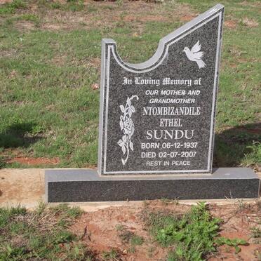 SUNDU Ntombizandile Ethel 1937-2007