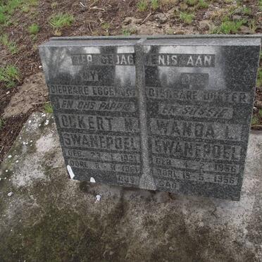 SWANEPOEL Ockert N. 1921-1961 :: SWANEPOEL Wanda L. 1956-1956