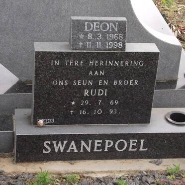 SWANEPOEL Deon 1968-1998 :: SWANEPOEL Rudi 1969-1993