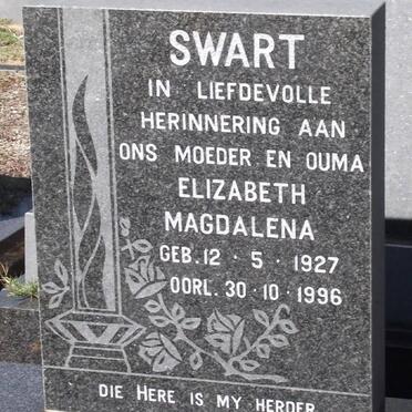 SWART Elizabeth Magdalena 1927-1996