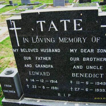 TATE Edward 1914-1981:: TATE Benedict 1949-1999