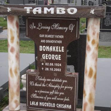TAMBO Bonakele George 1924-2002