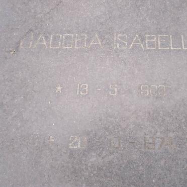 TERBLANCHE Jacoba Isabella 1900-1974 &amp; Jacobus Daniel 1900-1984