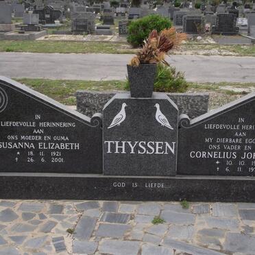 THYSSEN Cornelius Johannes 1915-1978 &amp; Susanna Elizabeth 1921-2001