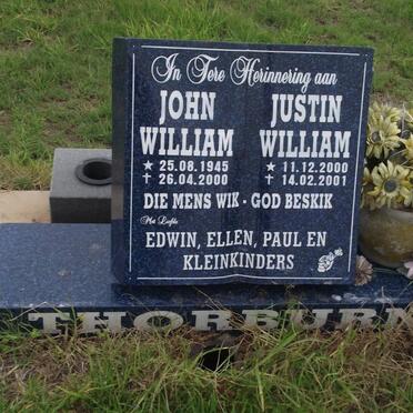 THORBURN John William 1945-2000 :: THORBURN Justin William 2000-2001