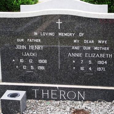 THERON John Henry 1906-1981 &amp; Annie Elizabeth 1904-1971