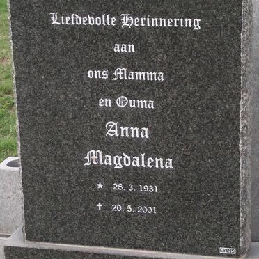 THERON Anna Magdalena 1931-2001