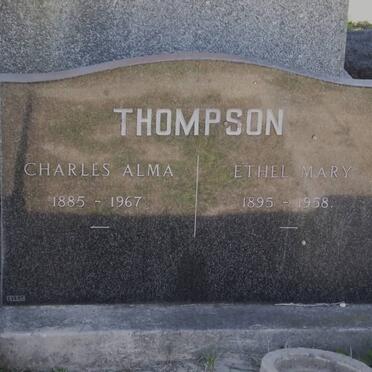 THOMPSON Charles Alma 1885-1967 &amp; Ethel Mary 1895-1958