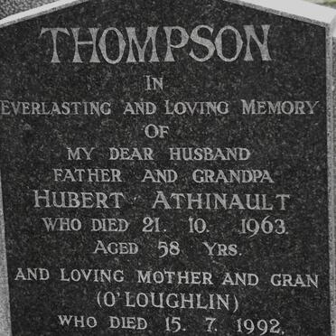 THOMPSON Hubert Athinault -1963 &amp; M. O'LOUGHLIN -1992