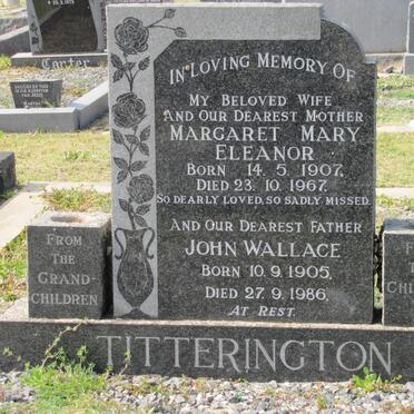 TITTERINGTON  John Wallace 1905-1986 &amp; Margaret Mary Eleanor 1907-1967