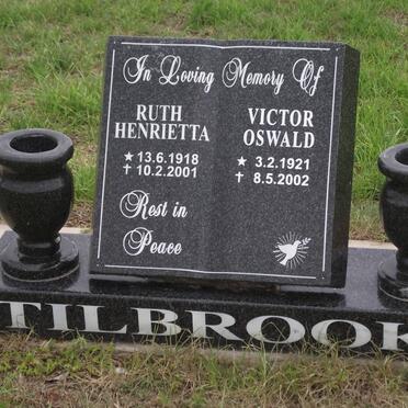 TILBROOK Ruth Henrietta 1918-2001 &amp; Victor Oswald 1921-2002