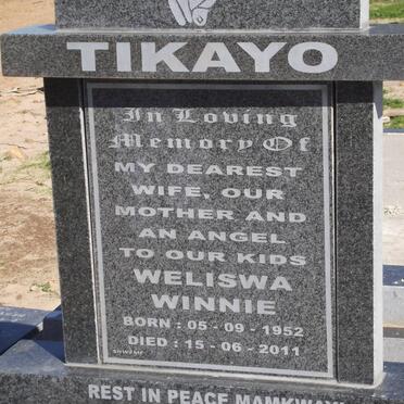 TIKAYO Weliswa Winnie 1952-2011
