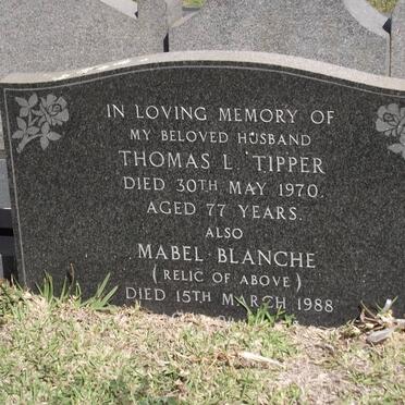 TIPPER Thomas L. -1970 &amp; Mabel Blanche 1896-1988