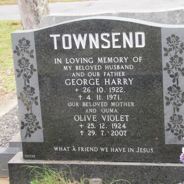 TOWNSEND George Harry 1922-1971 &amp; Olive Violet 1924-2007