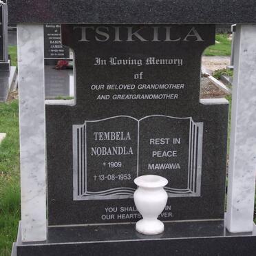 TSIKILA Tembela Nobandla 1909-1953