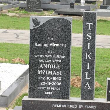 TSIKILA Andile Mzimasi 1960-2006