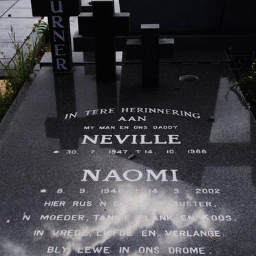 TURNER Neville 1947-1988 &amp; Naomi 1946-2002