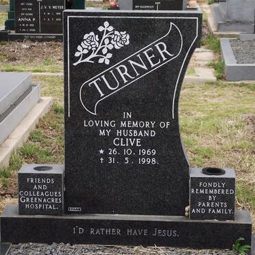TURNER Clive 1969-1998