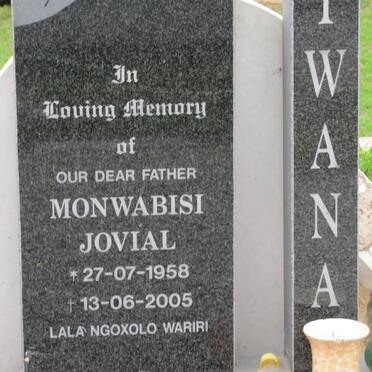 TWANA Monwabisi Jovial 1958-2005