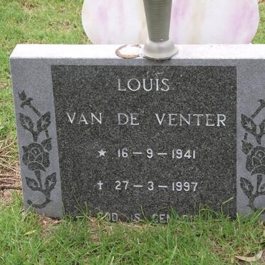 VENTER Lodewyk Christoffel, van de 1941-1997