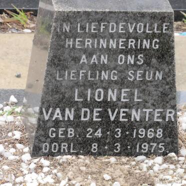 VENTER Lionel, van de 1968-1975