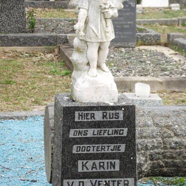 VENTER Karin, van der -1963