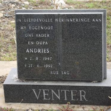VENTER Andries 1947-1992