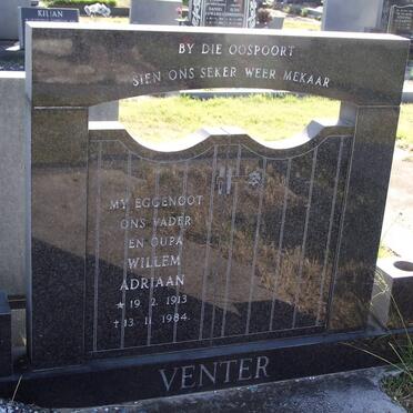 VENTER Willem Adriaan 1913-1984