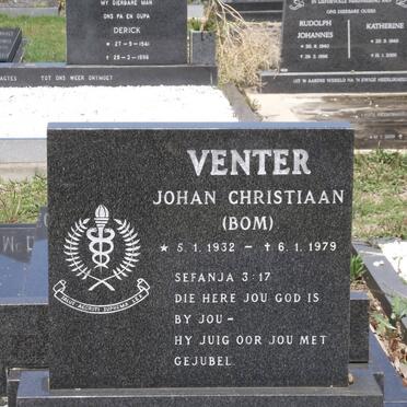 VENTER Johan Christiaan 1932-1979