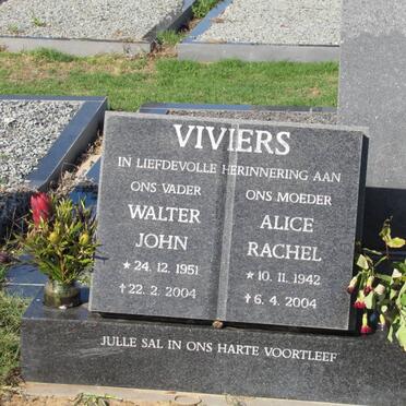 VIVIERS Walter John 1951-2004 &amp; Alice Rachel 1942-2004
