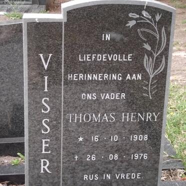 VISSER Thomas Henry 1908-1976