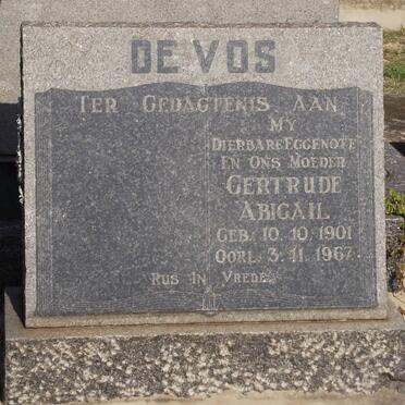VOS Gertrude Abigail, de 1901-1967