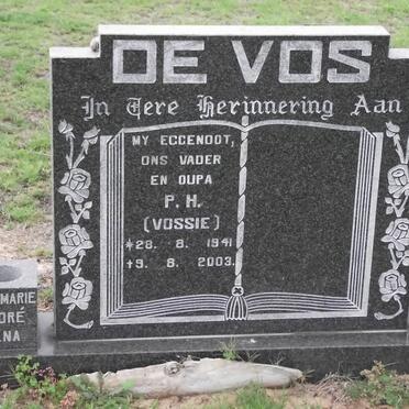 VOS Petrus Hendrik, de 1941-2003