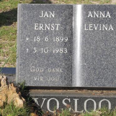 VOSLOO Jan Ernst 1899-1983 &amp; Anna Levina 1912-1992