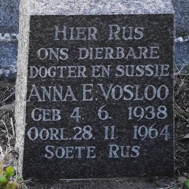 VOSLOO Anna E. 1938-1964