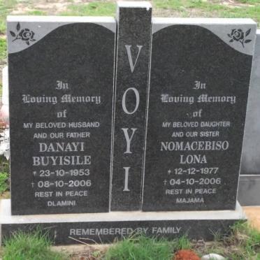 VOYI Danayi Buyisile 1953-2006 :: VOYI Nomacebiso Lona 1977-2006