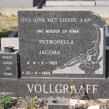 VOLLGRAAFF Petronella Jacoba 1903-1984