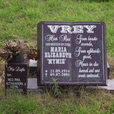 VREY Maria Elizabeth 1914-2001