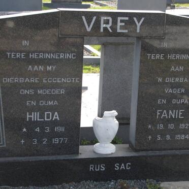 VREY Hilda 1911-1977 &amp; S.F. 1922-1984
