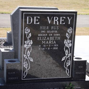 VREY Elizabeth Maria, de 1931-1990