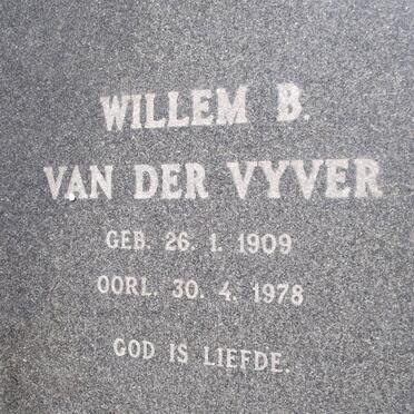 VYVER Willem B., van der 1909-1978
