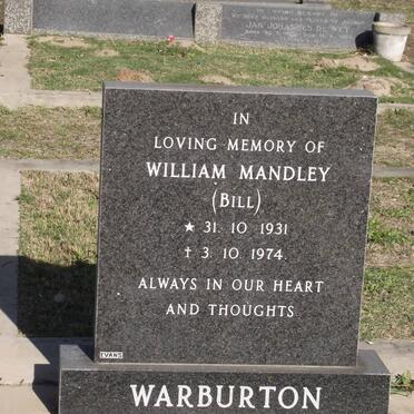 WARBURTON William Mandley 1931-1974